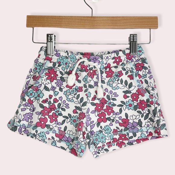 Peek shorts pull on floral with drawstring size 2T